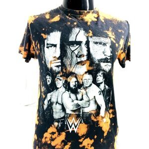 WWE Wrestling Men's T-Shirt Size M Cena Lesnar Sting Undertaker Roman Tye Dye